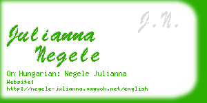 julianna negele business card